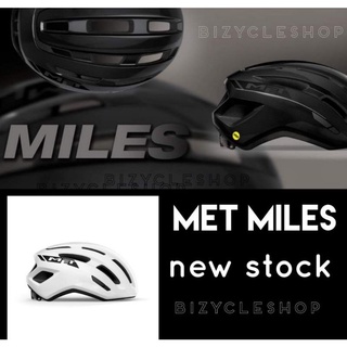 💥2022 MET MILES หมวกจักรยาน สีใหม่,สีดำเงา, สีขาวเงา