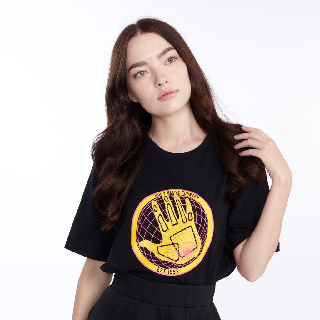แห่ง-body-glove-unisex-graphic-tee-cotton-t-shirt-เสื้อยืด-สีดำ-01