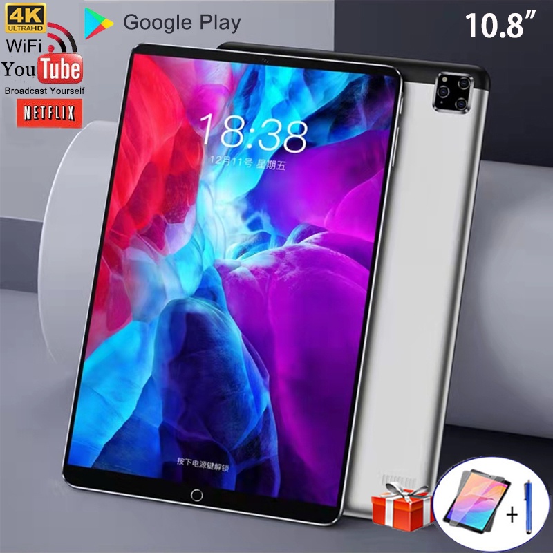 ภาพหน้าปกสินค้าแท็บเล็ต 12 + 512GB พร้อม Android 10.0 หน้าจอ HD 10 นิ้ว PC การเรียนรู้ สําหรับนักเรียน เด็ก โทรศัพท์มือถือ เกม บลูทูธ