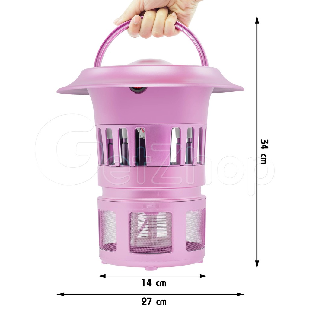 เครื่องดักยุง-ช๊อตยุง-กำจัดยุงไฟฟ้า-tio2-mosquitotrap-รุ่น-eml-008-purple