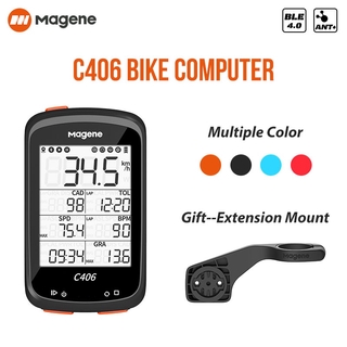 สินค้า Magene C406 นาฬิกาจับเวลา Gps ไร้สายกันน้ําสําหรับติดรถจักรยาน
