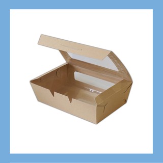กล่องกระดาษใส่อาหาร เคลือบ PE ขนาด 10x16x5 ซม. (100 ใบ) FP0035_INH101