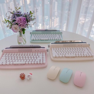 ( พร้อมส่ง ) Actto Retro mini Bluetooth Keyboard คีย์บอร์ด