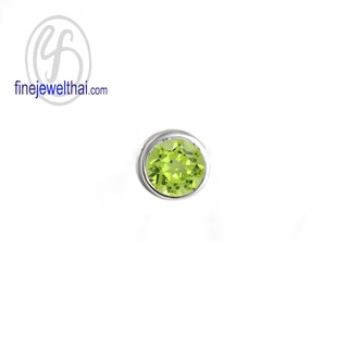 Finejewelthai-จี้เพอริดอท-เพอริดอท-จี้พลอย-พลอยประจำเดือนเกิด-Peridot-Silver-Pendant-Birthstone-P1085pd00 (ราคาต่อชิ้น)