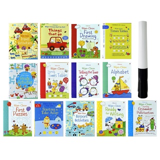 Usborne Wipe Clean Activity Collection (13 Books) หนังสือภาษาอังกฤษ หนังสือเด็ก