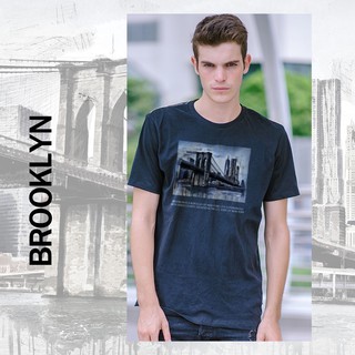 เสื้อยืดขายดี5thave เสื้อยืดแขนสั้น รุ่น SP Brooklyn bridgeS-3XL