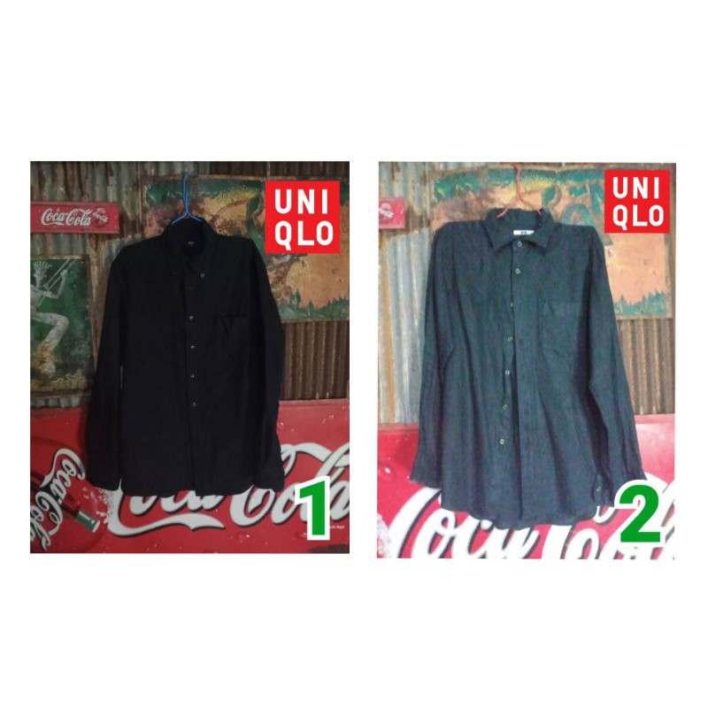 เสื้อเชิ๊ตuniqloแท้-มือสอง-ซื้อจากshop