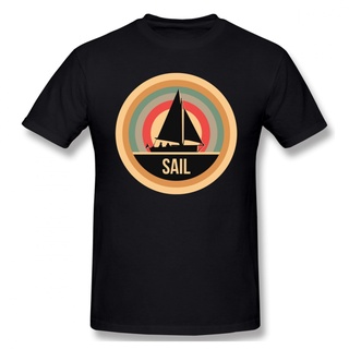 Retro Vintage Sailing T Shirt Streetwear Plus Size O-neck Cotton Short Sleeve T Shirts For Men