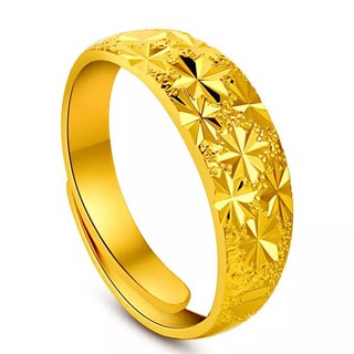 เช็ครีวิวสินค้า🔥ลด 50% ใส่โค้ด INCLZ12🔥แหวนทองชุบ ลายดาว แหวนหมั้น แหวนแต่งงานผู้หญิง ดีไซน์เรียบหรู A16W