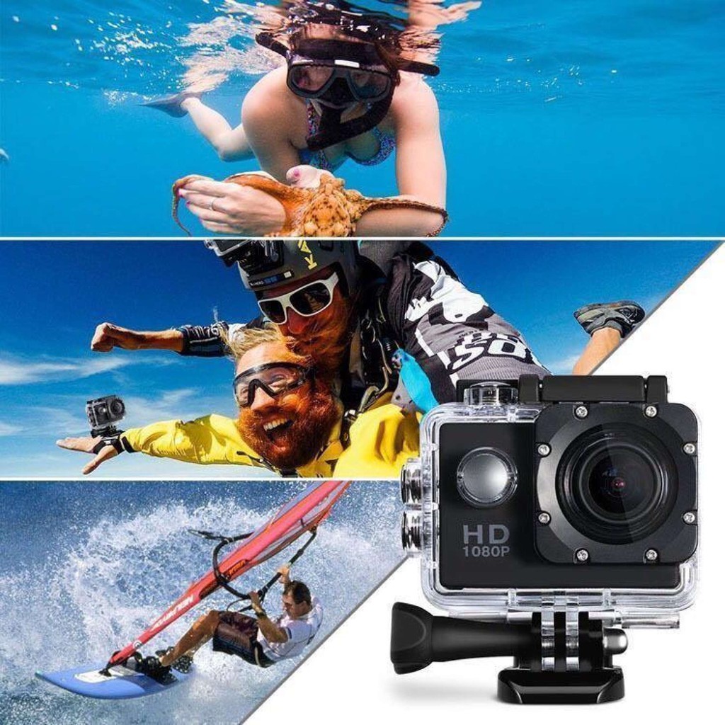 ภาพสินค้ากล้องกันน้ำ Sport Cam waterproof กันน้ำ W7 Sport Action Camera 1080P จอ 2 นิ้ว พร้อมอุปกรณ์ จากร้าน luojunxin2007 บน Shopee ภาพที่ 2