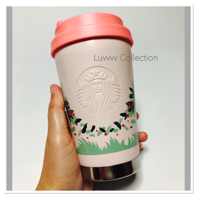 Starbucks Thailands Stainless Steel MUAN JAI Pink Elma To Go