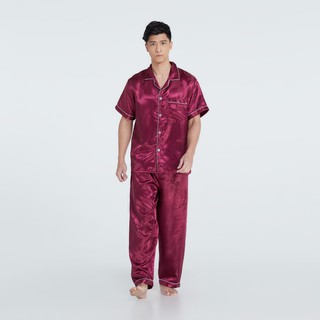 ภาพขนาดย่อของภาพหน้าปกสินค้าชุดนอนแพร Tong Are Silk กางเกงยางยืด จากร้าน ncgarment บน Shopee