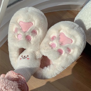 🐈💕 รองเท้า อุ้งเท้าแมว Slipper สลิปเปอร์ขนนุ่ม