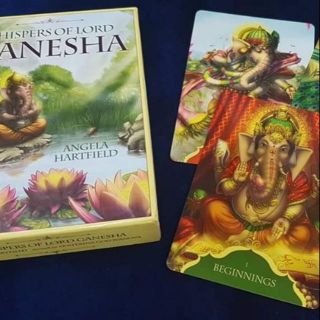 สินค้า ไพ่พระพิฆเนศ \"Whisper of Lord Ganesha\"  ไพ่ออราเคิลแท้ ไพ่ออราเคิล ไพ่ยิปซี ไพ่ทาโร่ต์ Tarot Oracle Card