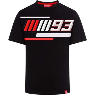 ROUND คอลูกเรือMarc Marquez 2019 motogp ผู้ชาย 93 โลโก้เสื้อยืดสีเทา mm93 ผ้าฝ้าย 100% plus ขนาดคลาสสิก sportwear วันพ่อ