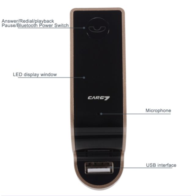 บลูทูธ-เล่นเพลง-carg7-bluetooth-ตัวเชื่อมบลูทูธฟังเพลงในรถยนต์-car-charger-g7-fmtransmitter-คาจี-มีเก็บเงินปลายทาง