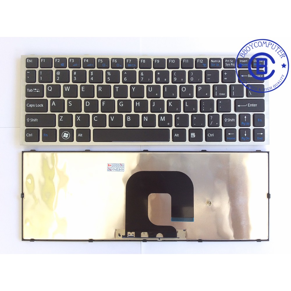 Clavier QWERTY Espagnol Pour Sony VAIO VPC-YA / VPC-YB - Noir/Gris (Réf A1807425A)