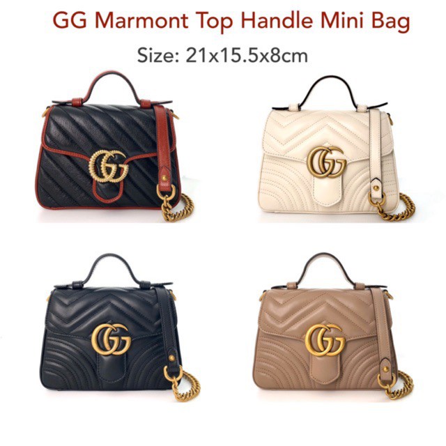 Gucci marmont top handle mini ของแท้ 100 Shopee Thailand