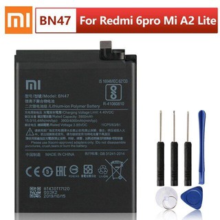แบตเตอรี่ Xiaomi RedMi6 Pro Redmi 6 Pro Mi A2 Lite Authentic BN47 แบตเตอรี่ 4000mAh
