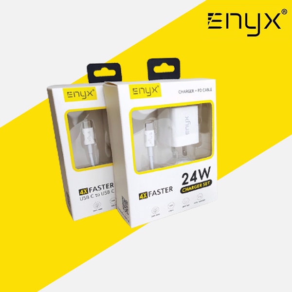 enyx-24w-charger-set-4x-faster-หัวชาร์จพร้อมสายชาร์จ-power-delivery-3-0