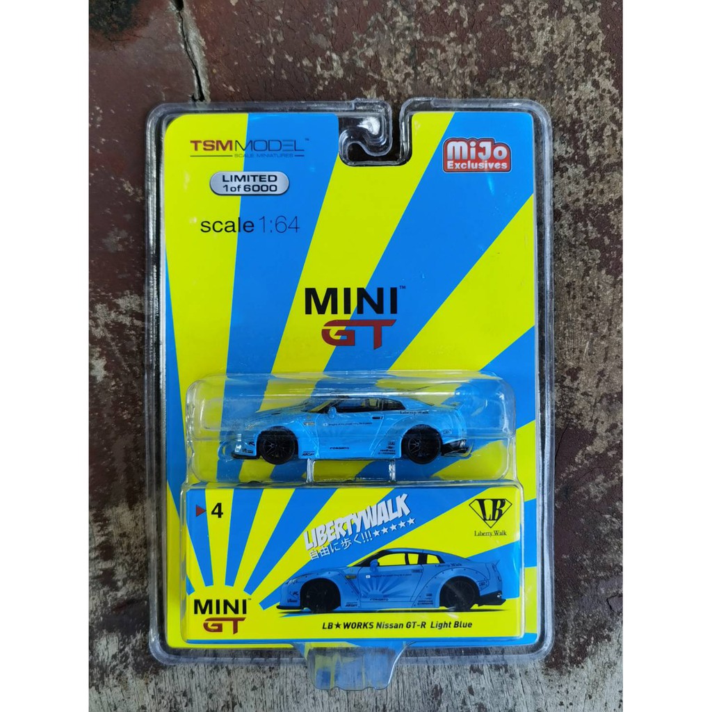MINI GT 1/64 LB WORKS NISSAN GT-R R35 LIGHT BLUE | Shopee Thailand