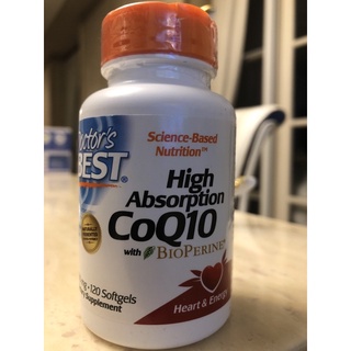 ฉลากใหม่ (CoQ10) 100mg + BioPerine + Black Pepper 120 softgel