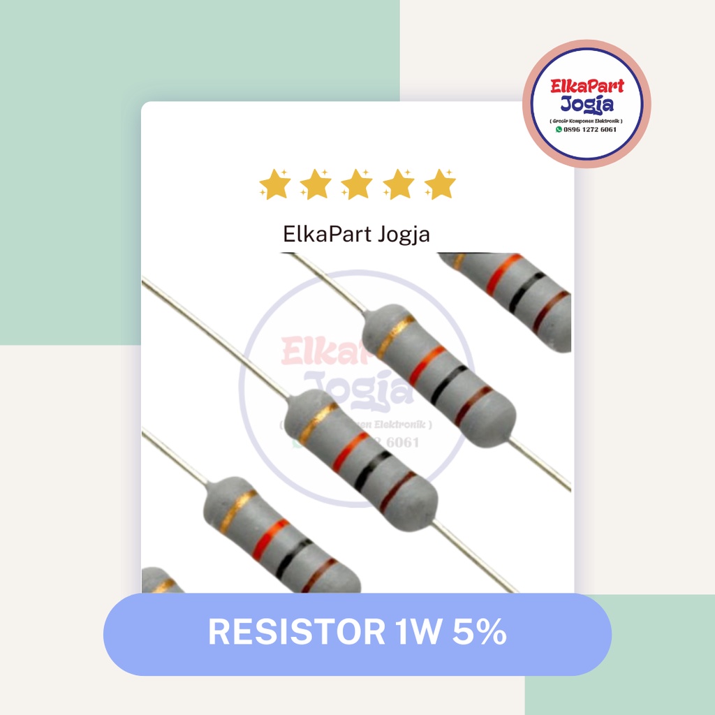 RESISTOR 1W 5% 27K Ohm 33K Ohm 47K Ohm 56K Ohm 68 K Ohm Resistor ฟิล์ม ...