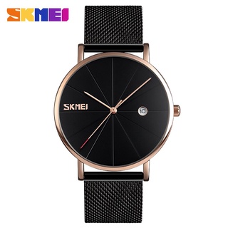 SKMEI Men Quartz Wristwatches Women Watches 30M Waterproof Big Dial Calendar Quartz Watch relogio masculino 9183