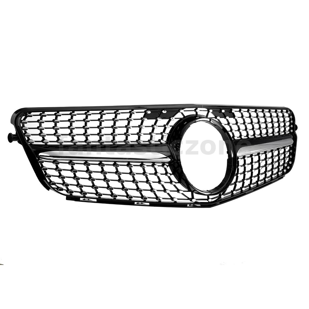 กระจังหน้ารถยนต์-สีดํา-อุปกรณ์เสริม-สําหรับ-mercedes-benz-c-class-w204-08-14-diamond-grille-c180-c200-c300