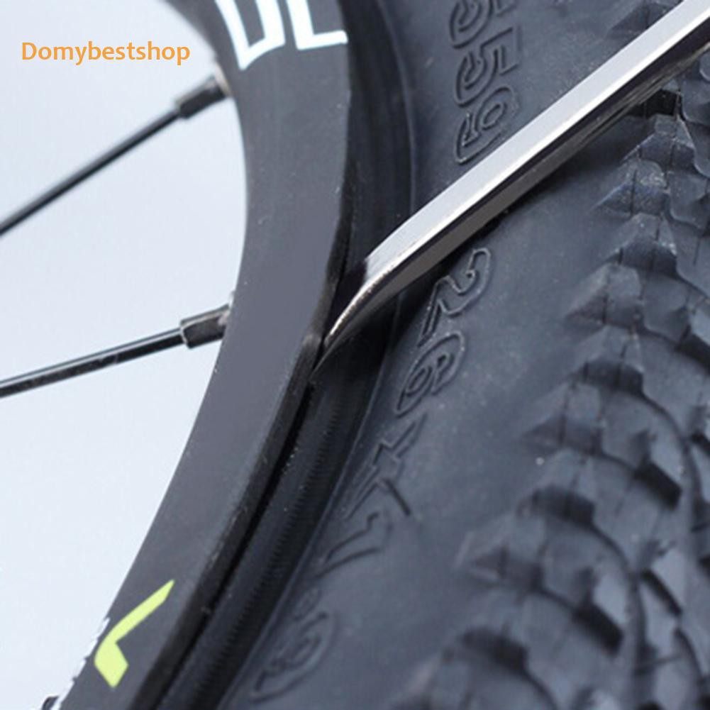 ฅdbฅ3pcs-curved-stainless-steel-bike-bicycle-tire-levers-remover-repair-tools