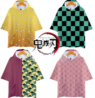 ภาพหน้าปกสินค้าชุดคอสเพลย์ Anime เสื้อดาบพิฆาตอสูร ชุดชิโนบุ Demon Slayer Kimetsu No Yaiba Kids Adult Print Hoodie T-shirt Cosplay Kamado Shinobu Giyuu เสื้อชิโนบ ซึ่งคุณอาจชอบราคาและรีวิวของสินค้านี้