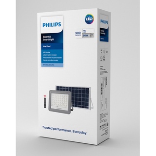 Philips Essential SmartBright Solar Flood Light BVC080 900lm โคมไฟเอนกประสงค์ พร้อมแผงโซลาร์และรีโมทควบคุม 90 วัตต์