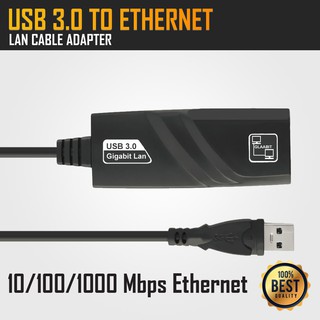 ภาพหน้าปกสินค้าสายแปลงusb 3.0 to Lan RJ45 Gigabit Ethernet for windows mac (Black) ที่เกี่ยวข้อง