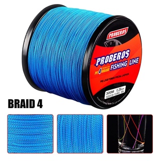 2-3วัน (ส่งไว ราคาส่ง) PROBEROS X4 300M สาย PE ถัก 4 -สีฟ้าเหนียว ทน ยาว 300 เมตร Fishing line wire Proberos – Blue