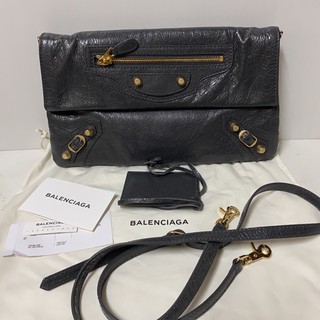 used balenciaga envelope in grey