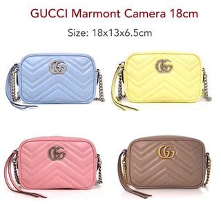 GUCCI Marmont 18 Camera bag ของแท้ 100% [ส่งฟรี]