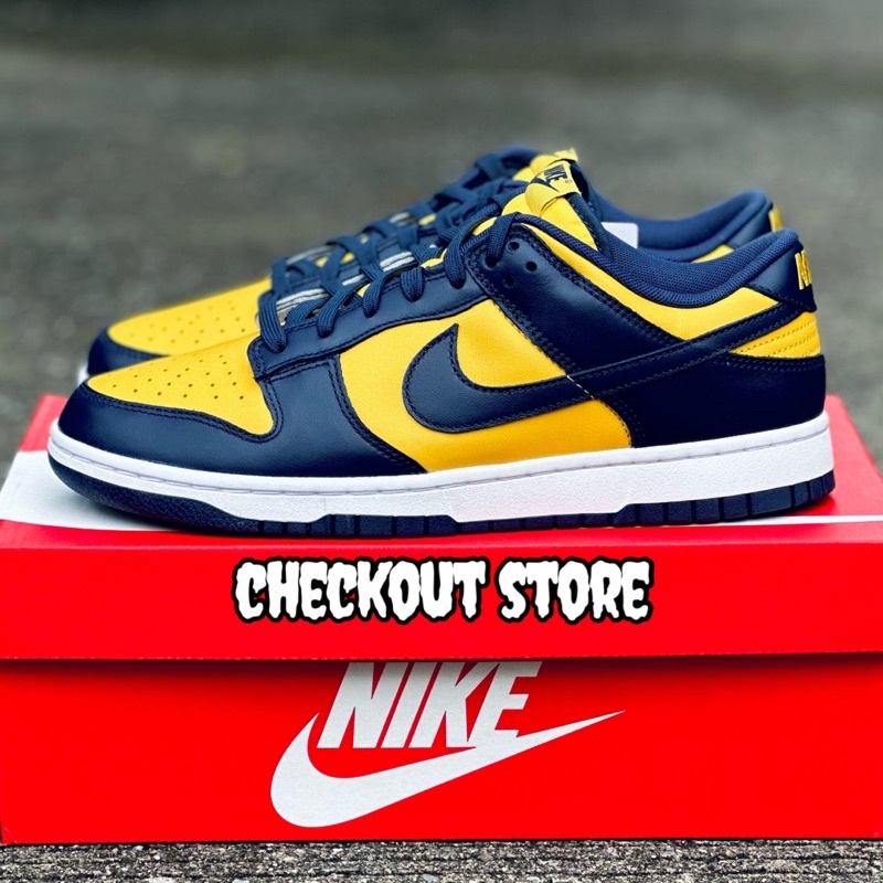 nike-dunk-low-michigan-แท้