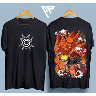 ชุดเซ็ต 2 ชิ้น - เสื้อยืดสําหรับผู้ชาย▥นารูโตะแปด Trigrams | แมงดาพิกเซลผ้าฝ้าย Tshirt