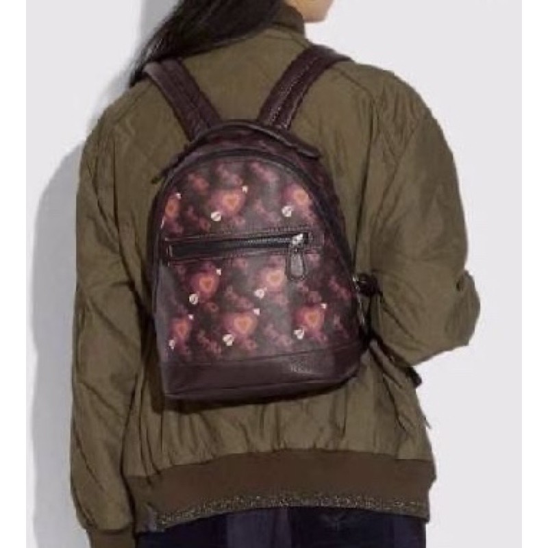 coach barrow backpack Court In Signature Canvas Barrow Backpack With Horse And