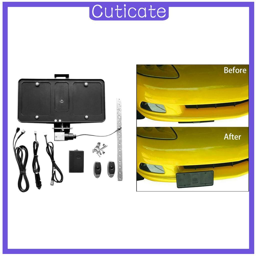 cuticate-กรอบป้ายทะเบียนชัตเตอร์พร้อมรีโมทคอนโทรล