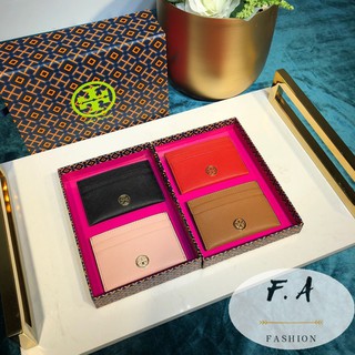 F.A (ของแท้ 100%) tory burch 8838 ของแท้จากอเมริกา / สไตล์ใหม่ / ที่ใส่บัตร Robinnson / กระเป๋าใส่เหรียญ / ซองใส่การ์ด