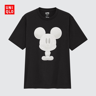 Uniqlo UT ใหม่ เสื้อยืดแขนสั้น พิมพ์ลาย Disney Mickey สําหรับผู้ชาย ผู้หญิง คู่รัก 44950988
