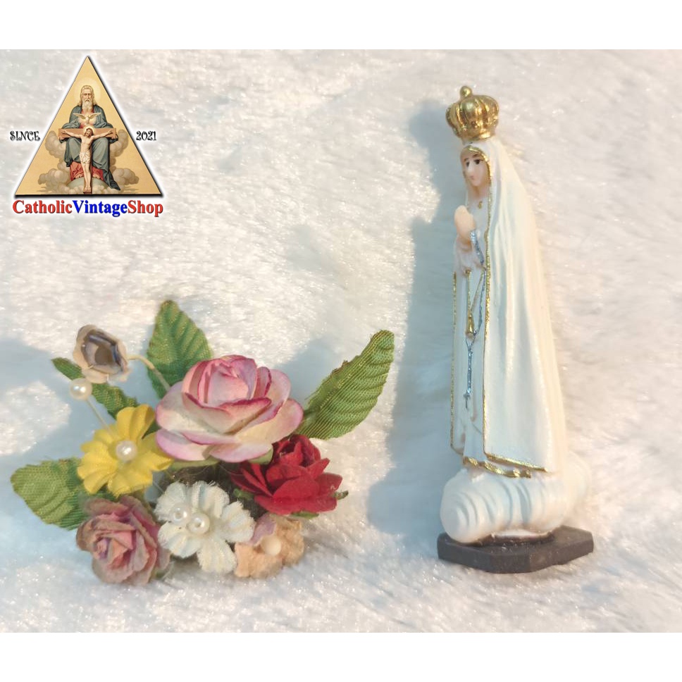 รูปปั้น-พระแม่มารีย์-ขนาดมินิมอล-virgin-mary-catholic-figurine-คาทอลิก-คริสต์-รูปปั้นตั้งหน้ารถ-แม่พระ-มารี-พระแม่มารี