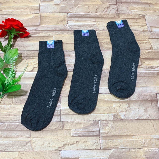 ภาพสินค้าถุงเท้าทำงานผ้าหนา ใส่สบาย ถุงเท้าผู้ชาย (คู่9บาท) จากร้าน i.love.socks บน Shopee ภาพที่ 2