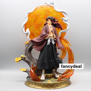 โมเดลฟิกเกอร์ Demon Slayer: Kimetsu No Yaiba GK Figure Tsugikuni Yoriichi ขนาด 40 ซม. พร้อมไฟ LED ของเล่นสําหรับเด็ก