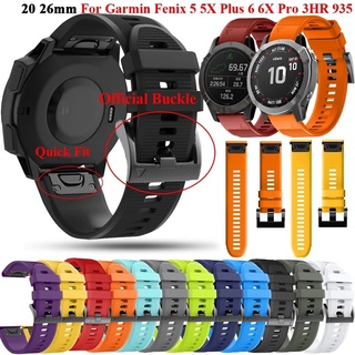 Yifilm สายนาฬิกาข้อมือซิลิโคน 22 มม. 26 มม. แบบเปลี่ยน สําหรับ Garmin Fenix 7x 6x 6 5xPlus