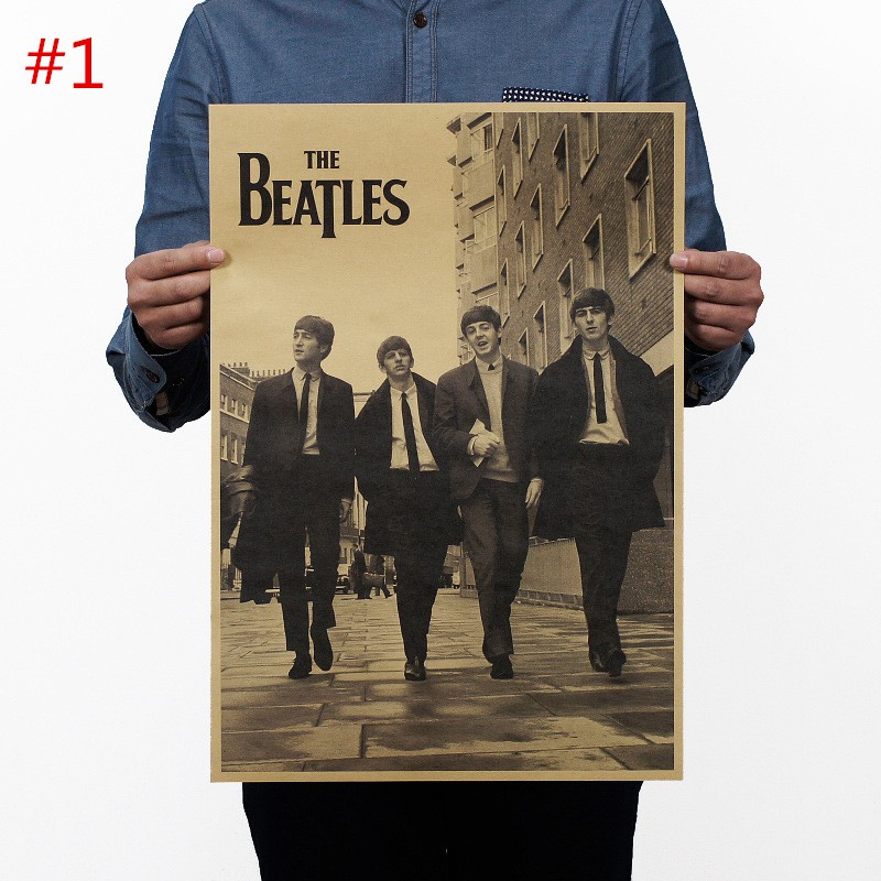 bestprice1920-โปสเตอร์ตกแต่งผนัง-ลายวง-the-beatles-สไตล์วินเทจ