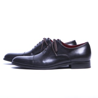 สินค้า [Pre-Order] MANGO MOJITO รองเท้าหนังรุ่น MasterPiece Captoe Oxford New สี Black (Calf Skin)