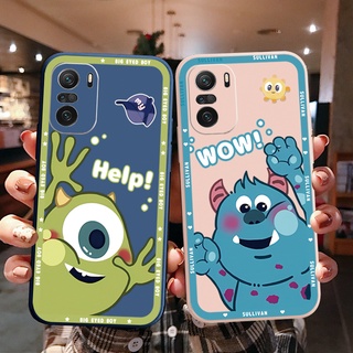 เคสโทรศัพท์มือถือ ขอบสี่เหลี่ยม ลาย Mike Monster University สําหรับ Redmi Note 11 9C 11S Redmi 10C 10A 10 Prime 5G POCO M4 Pro X3 GT F3 C31 M2