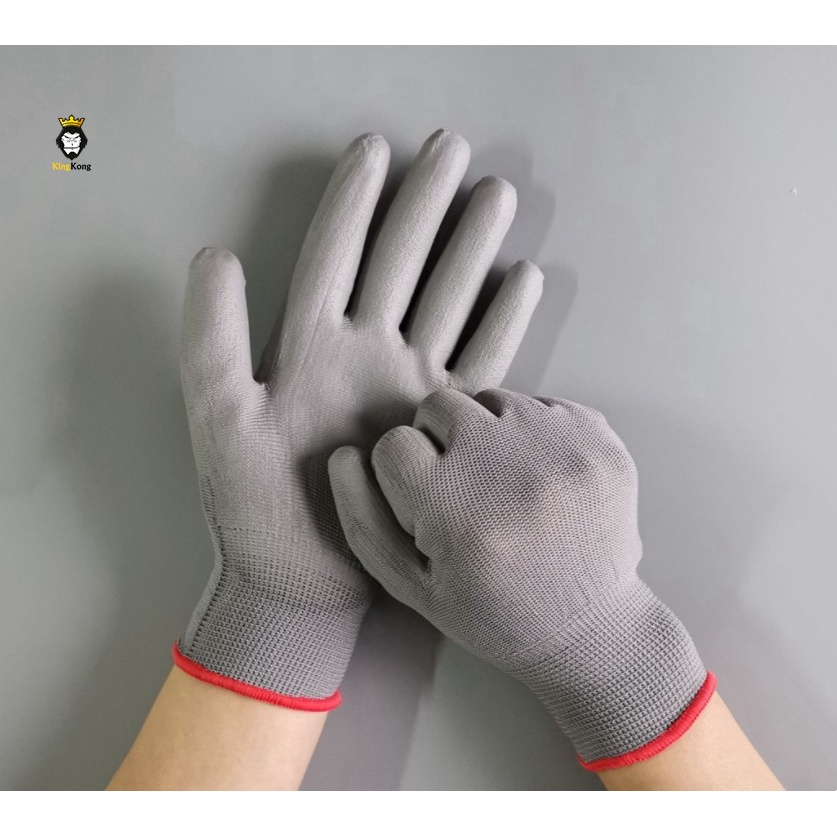 ถุงมือเคลือบยาง ถุงมือทำงาน ทำสวน กันลื่น กันบาด Shopee Thailand 